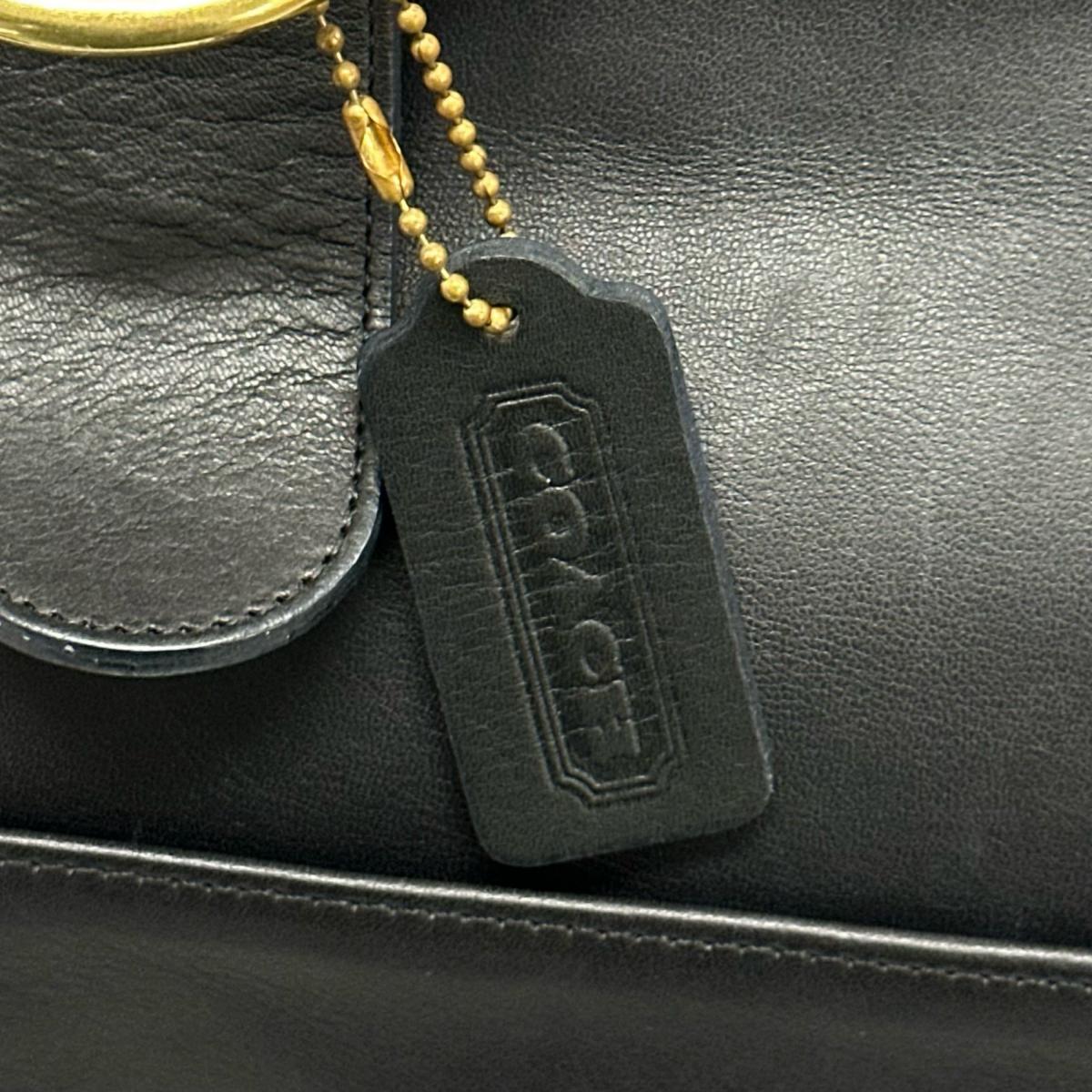 コーチ COACH ハンドバッグ
 ショルダーバッグ オールドコーチ 4155 レザー G6C ブラック 【SS】
 【中古】