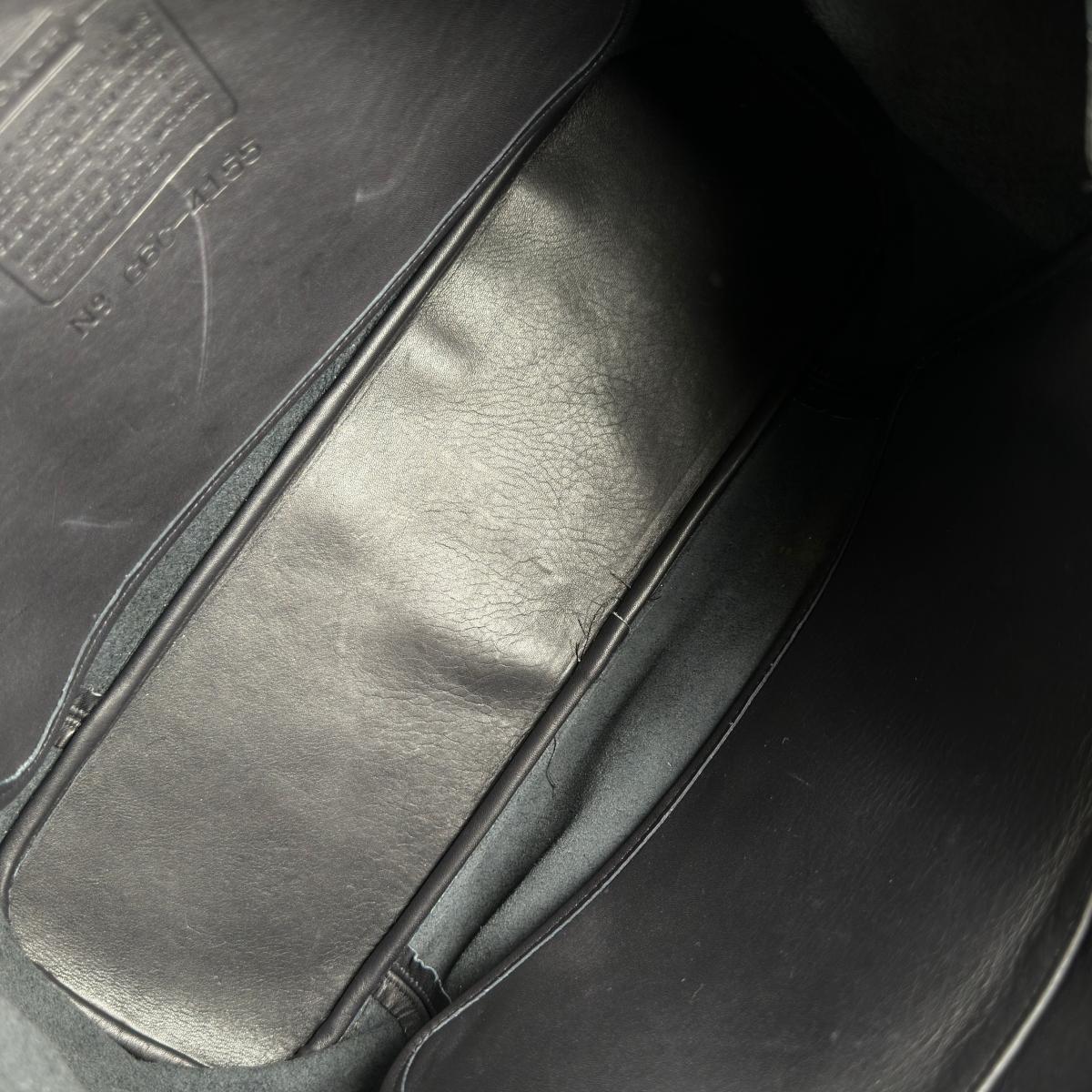 コーチ COACH ハンドバッグ
 ショルダーバッグ オールドコーチ 4155 レザー G6C ブラック 【SS】
 【中古】