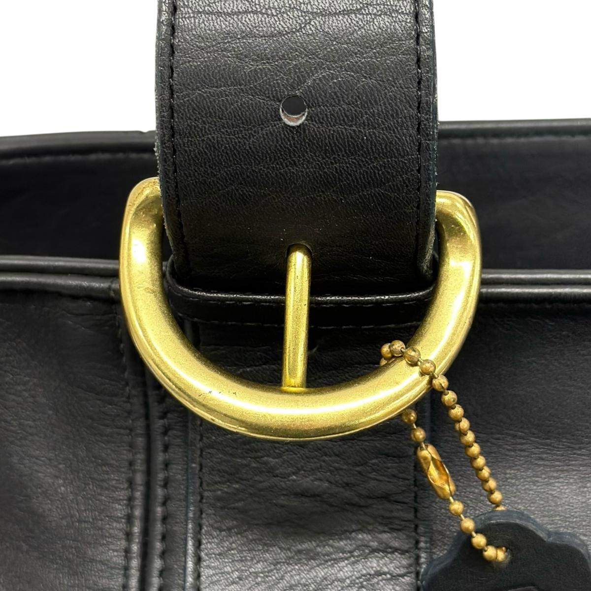 コーチ COACH ハンドバッグ
 ショルダーバッグ オールドコーチ 4155 レザー G6C ブラック 【SS】
 【中古】
