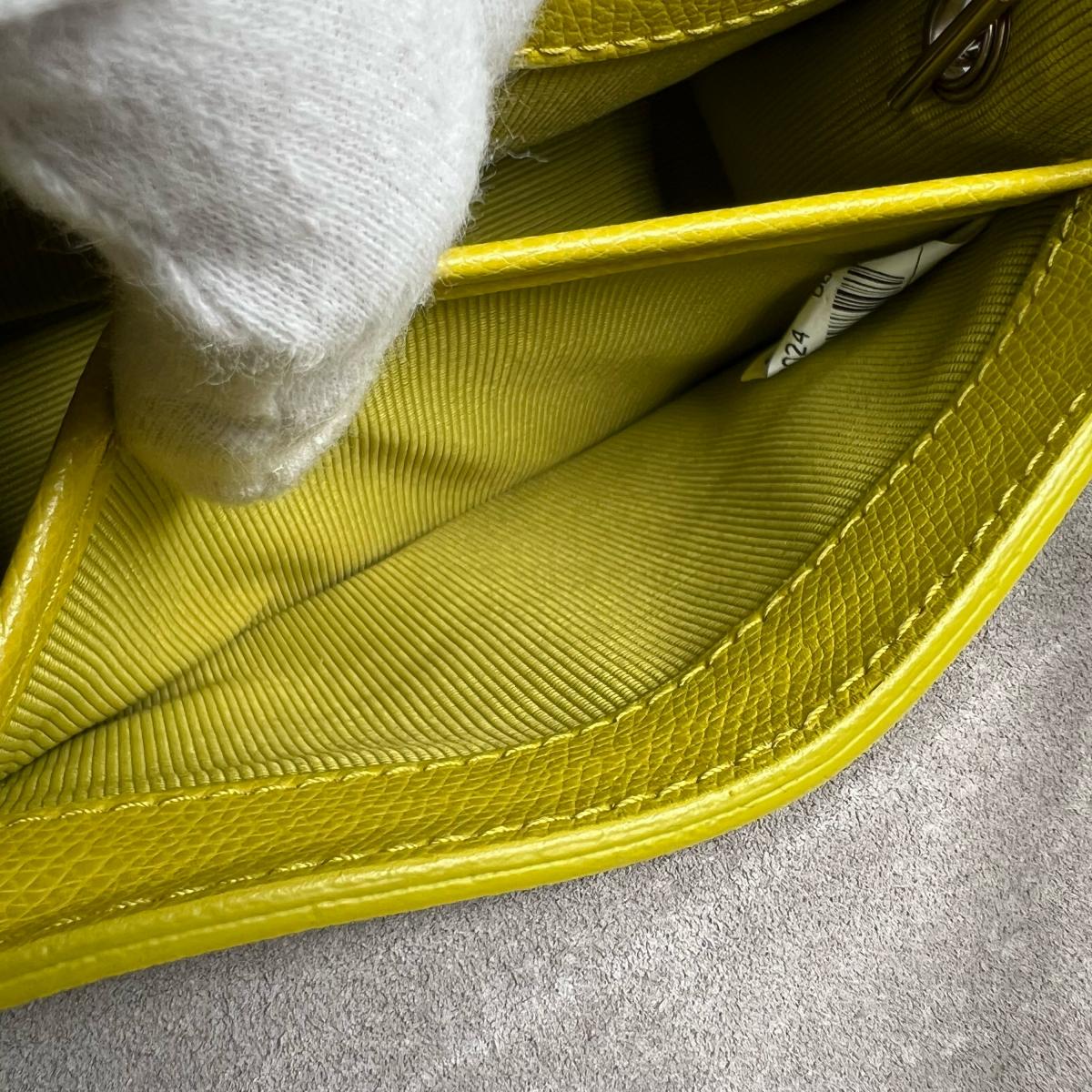 フルラ Furla ショルダーバッグ
 チェーンショルダーバッグ ゴールド金具 メトロポリス レザー イエロー 【SS】
 【中古】