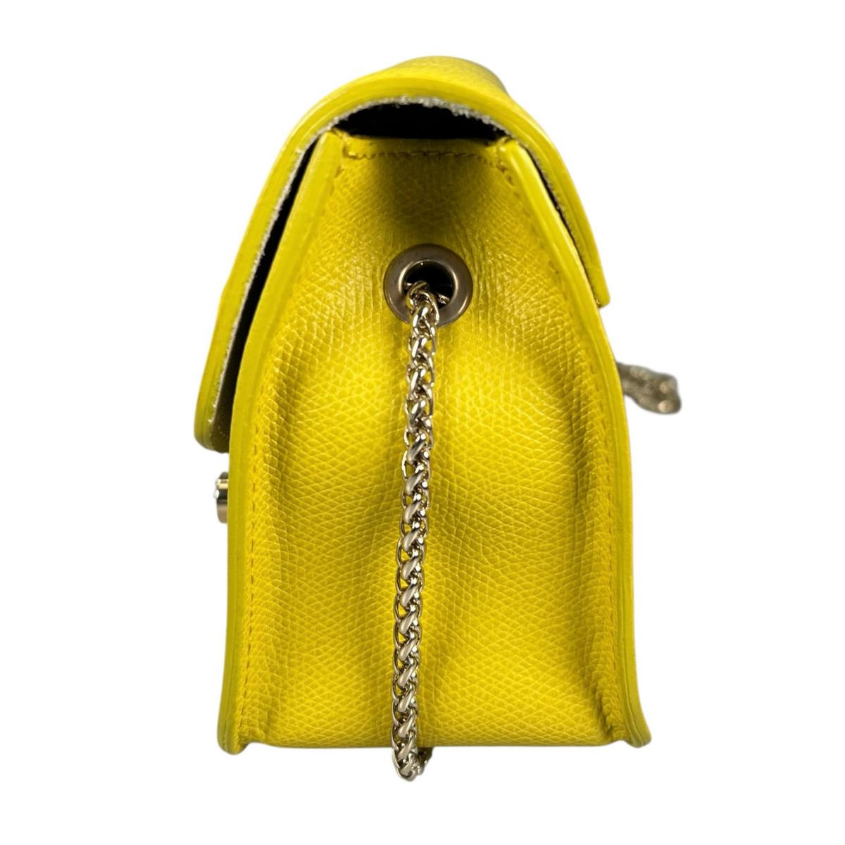 フルラ Furla ショルダーバッグ
 チェーンショルダーバッグ ゴールド金具 メトロポリス レザー イエロー 【SS】
 【中古】