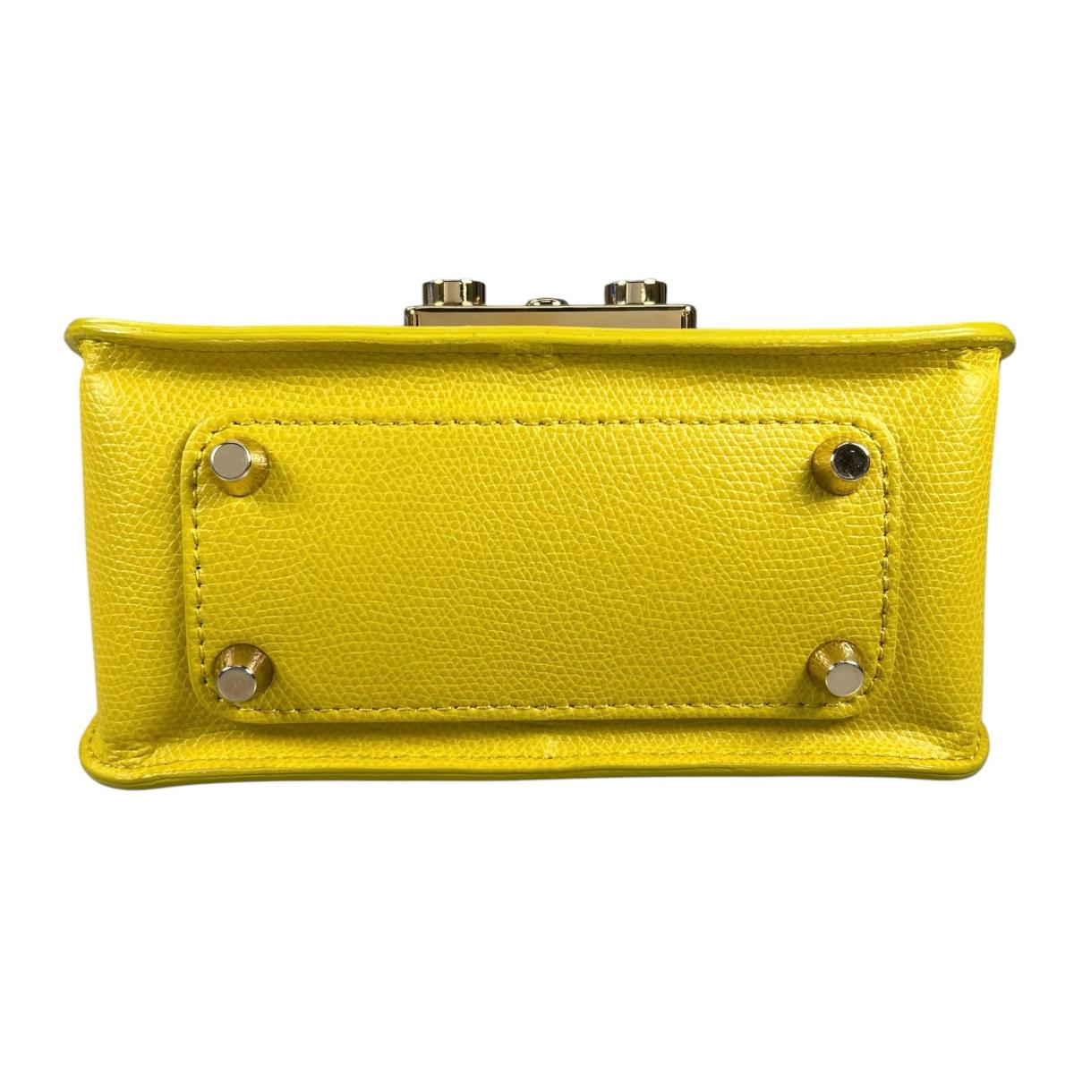 フルラ Furla ショルダーバッグ
 チェーンショルダーバッグ ゴールド金具 メトロポリス レザー イエロー 【SS】
 【中古】