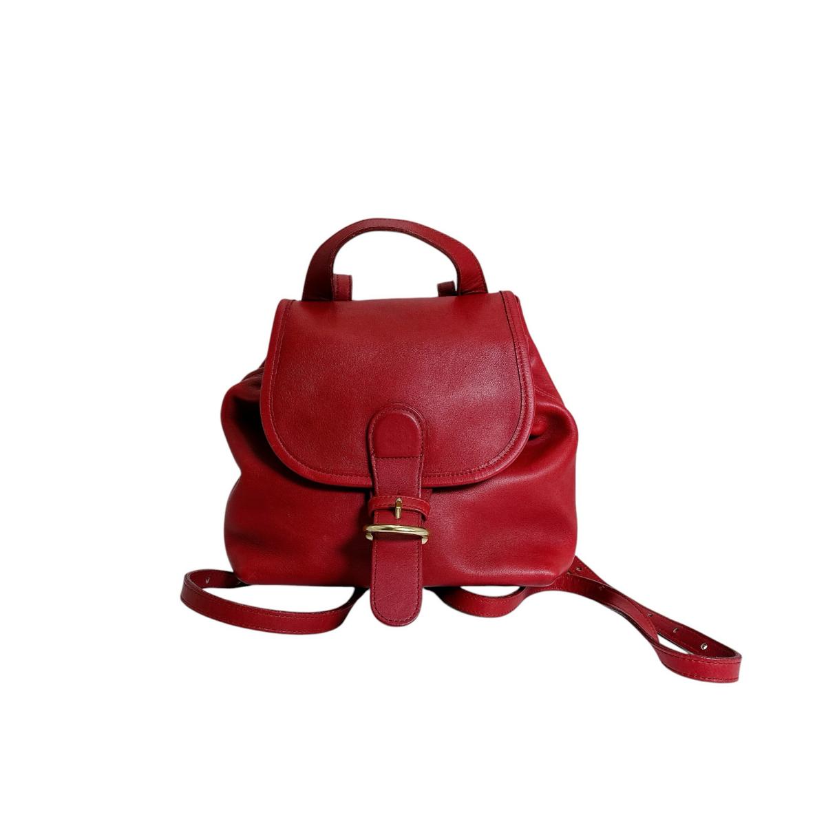 コーチ COACH リュック・デイパック
 バックパック オールドコーチ ミニリュック レザー 4152 レッド 【SS】
 【中古】