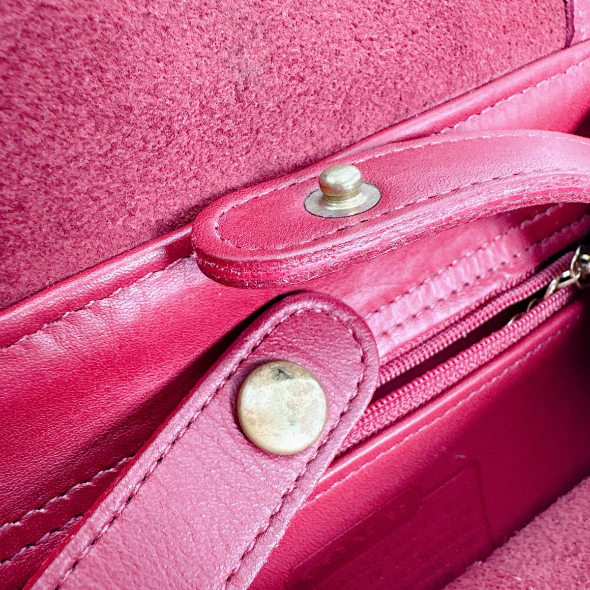 コーチ COACH リュック・デイパック
 バックパック オールドコーチ ミニリュック レザー 4152 レッド 【SS】
 【中古】
