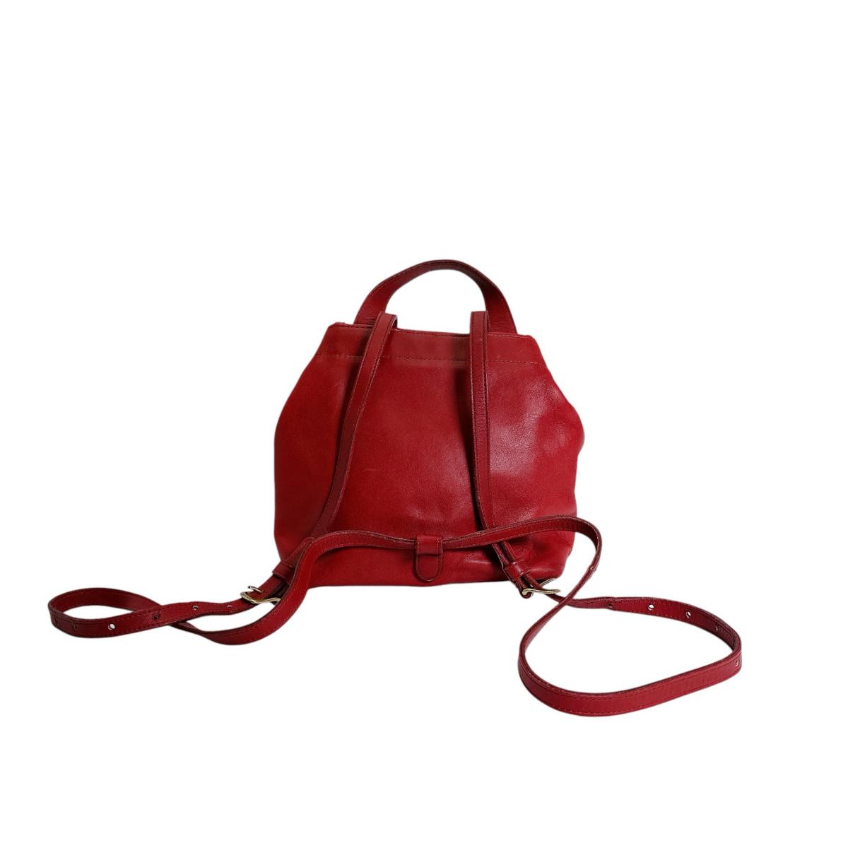 コーチ COACH リュック・デイパック
 バックパック オールドコーチ ミニリュック レザー 4152 レッド 【SS】
 【中古】