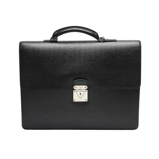 ルイヴィトン LOUIS VUITTON ビジネスバッグ
 紳士用書類カバン エピ ロブスト エピレザー M54532 ブラック LV
 【SS】
 【中古】