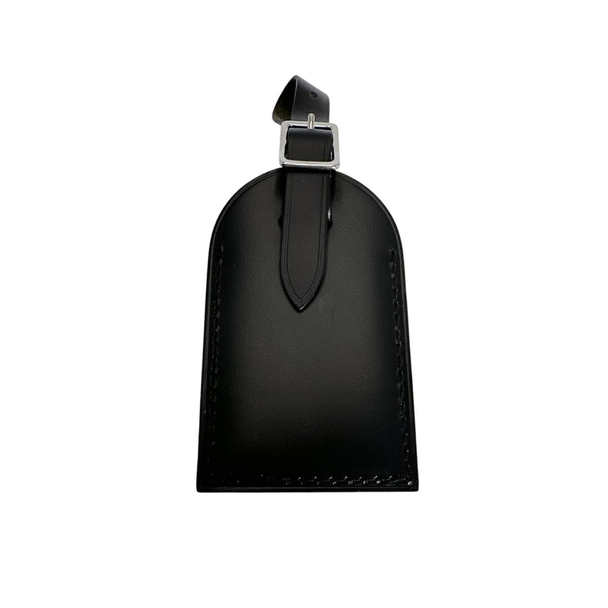 ルイヴィトン LOUIS VUITTON その他小物
 ネームタグ マカサー バッグ用 レザー ブラック LV
 【SS】
 【中古】