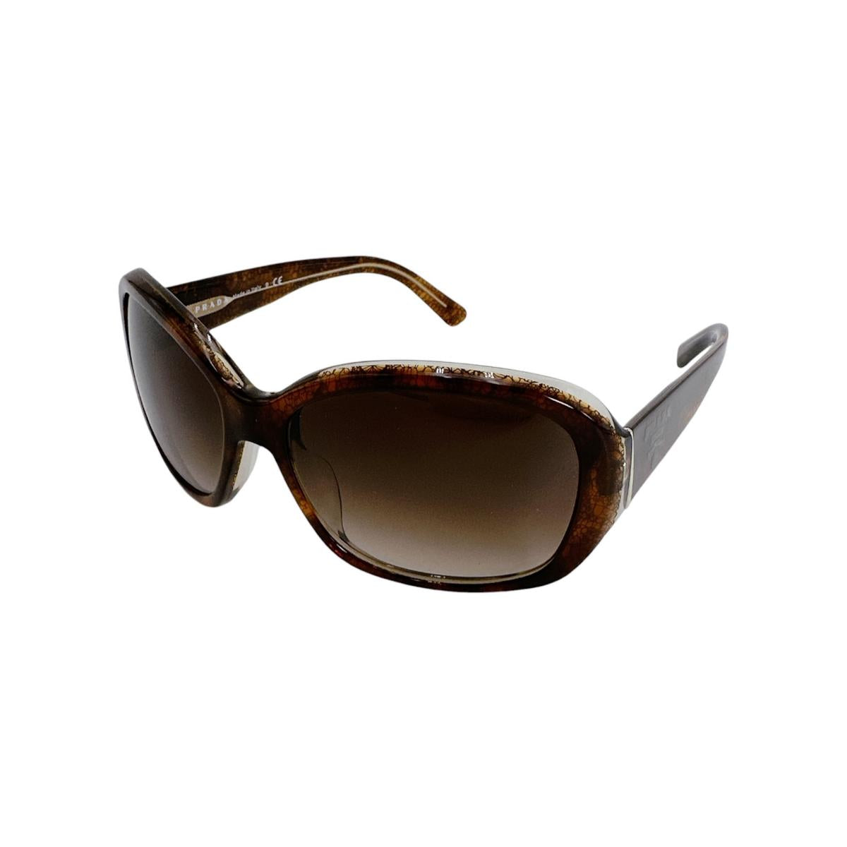 プラダ PRADA サングラス
 サングラス 135 3N 58□16 BF4-6S1 プラスチック SPR31N-A ブラウン 【SS】
 【中古】