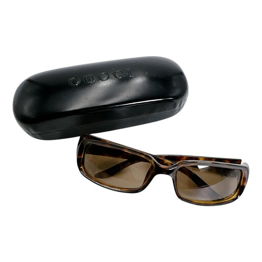 グッチ GUCCI サングラス
 スクエア 54□17 120 3K7 プラスチック GG2455/S ブラウン 【SS】
 【中古】