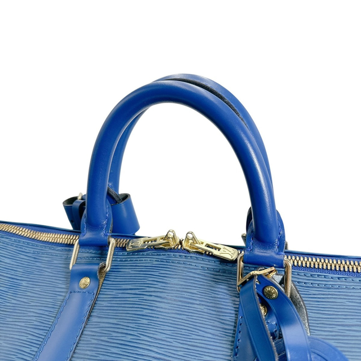 ルイヴィトン LOUIS VUITTON ボストンバッグ
 旅行かばん エピ キーポル45 エピレザー M42975 ブルー LV
 【SS】
 【中古】