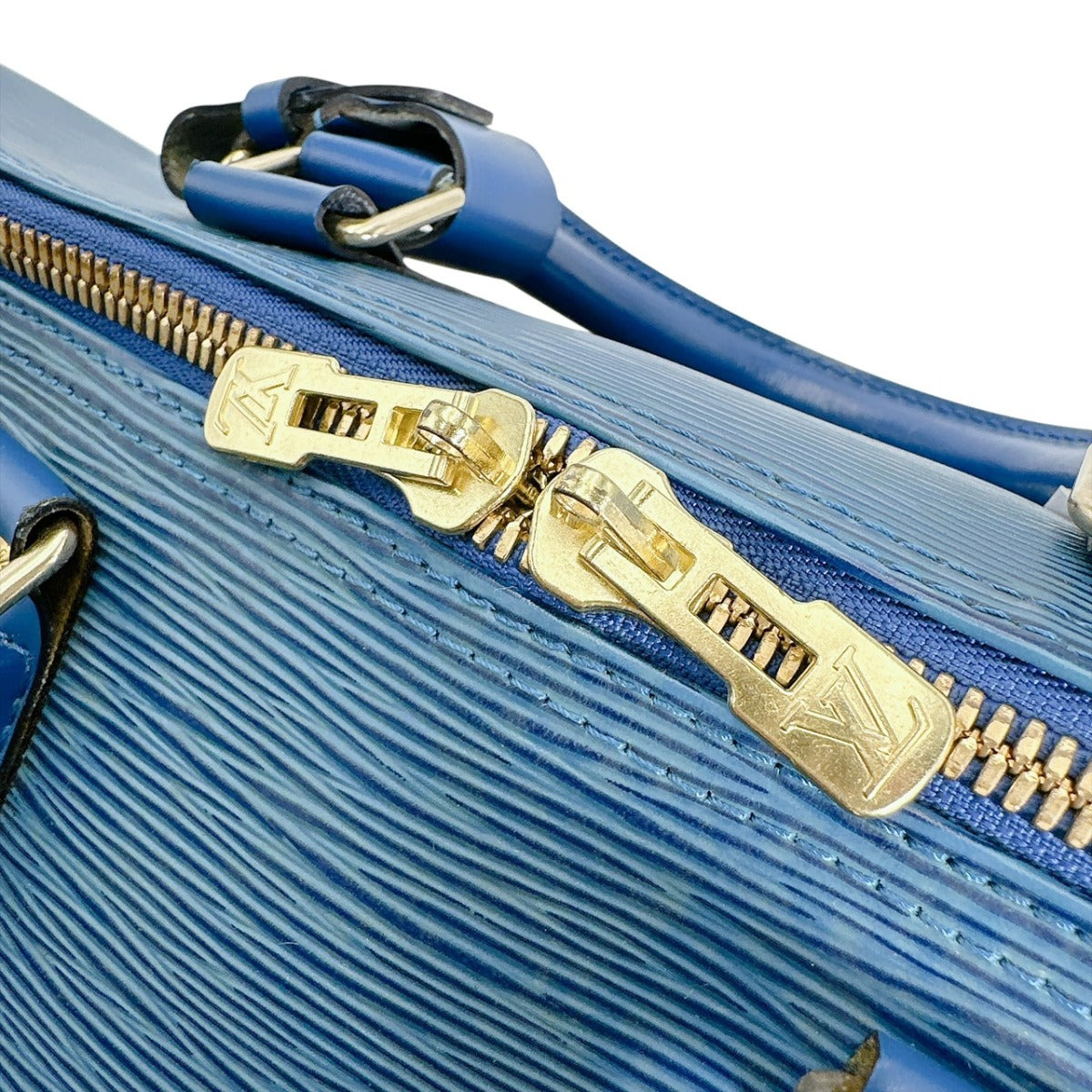 ルイヴィトン LOUIS VUITTON ボストンバッグ
 旅行かばん エピ キーポル45 エピレザー M42975 ブルー LV
 【SS】
 【中古】