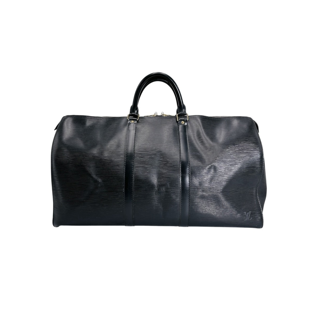 ルイヴィトン LOUIS VUITTON ボストンバッグ
 旅行かばん エピ キーポル50 エピレザー M42962 ブラック LV
 【SS】
 【中古】