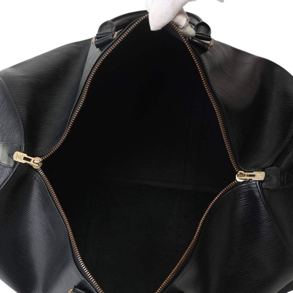 ルイヴィトン LOUIS VUITTON ボストンバッグ
 旅行かばん エピ キーポル50 エピレザー M42962 ブラック LV
 【SS】
 【中古】