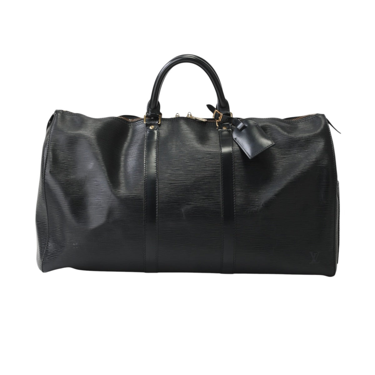 ルイヴィトン LOUIS VUITTON ボストンバッグ
 旅行かばん エピ キーポル50 エピレザー M42962 ブラック LV
 【SS】
 【中古】