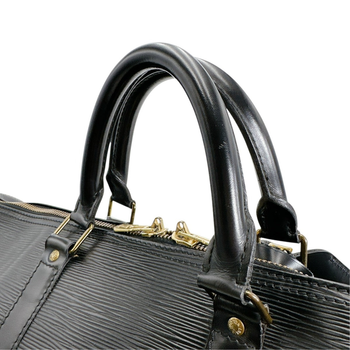 ルイヴィトン LOUIS VUITTON ボストンバッグ
 旅行かばん エピ キーポル50 エピレザー M42962 ブラック LV
 【SS】
 【中古】