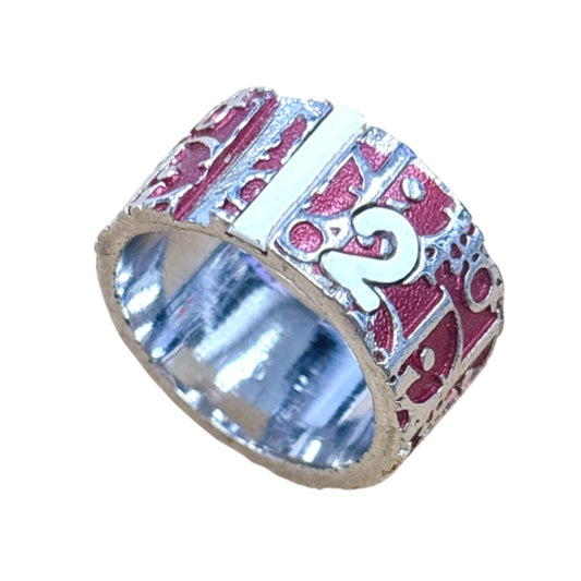 ディオール Dior リング・指輪
 指輪 12号 6サイズ トロッターリング レッド 【SS】
 【中古】