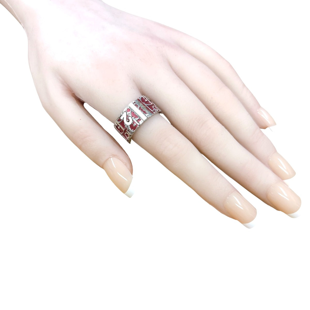 ディオール Dior リング・指輪
 指輪 12号 6サイズ トロッターリング レッド 【SS】
 【中古】