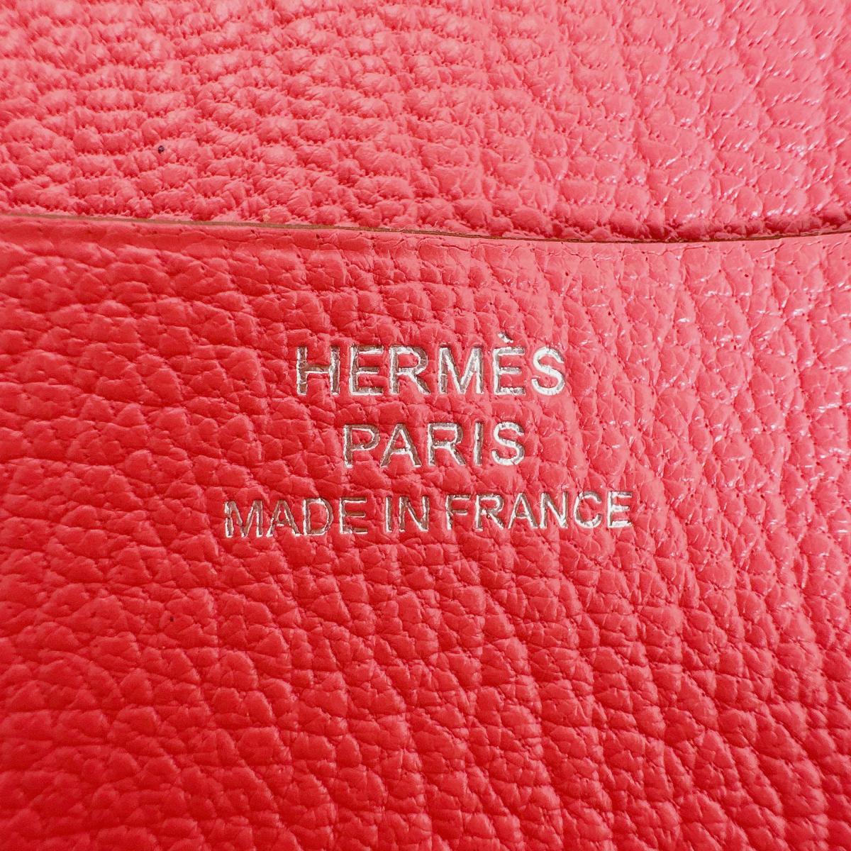 エルメス HERMES 手帳カバー
 システム手帳 薄型 ミニアジェンダ レザー ピンク 【SS】
 【中古】