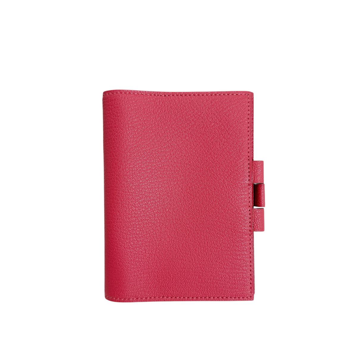 エルメス HERMES 手帳カバー
 システム手帳 薄型 ミニアジェンダ レザー ピンク 【SS】
 【中古】