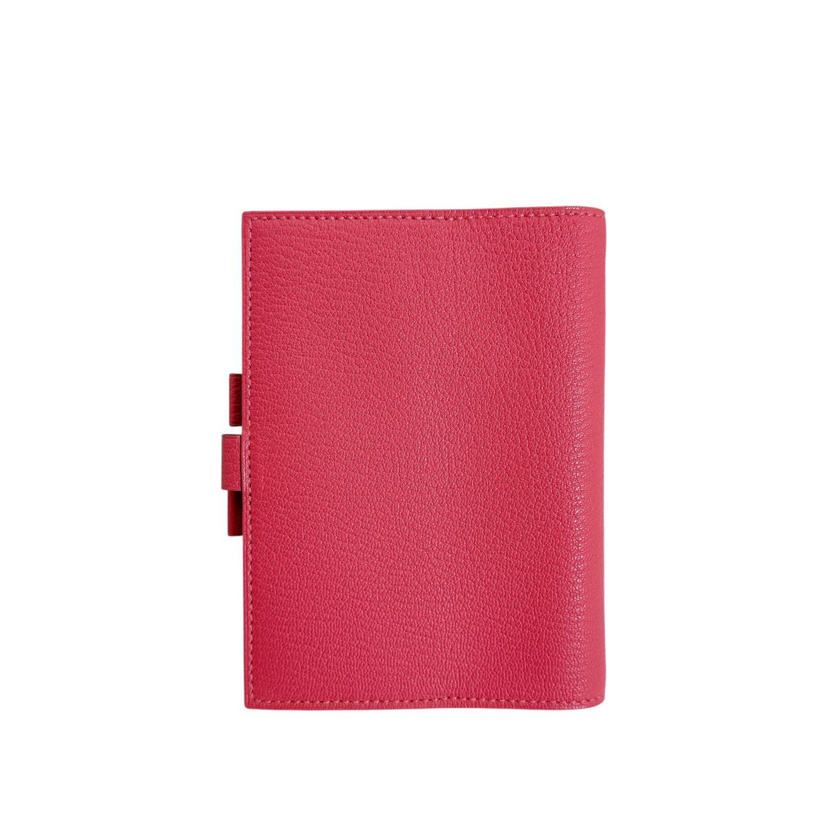 エルメス HERMES 手帳カバー
 システム手帳 薄型 ミニアジェンダ レザー ピンク 【SS】
 【中古】
