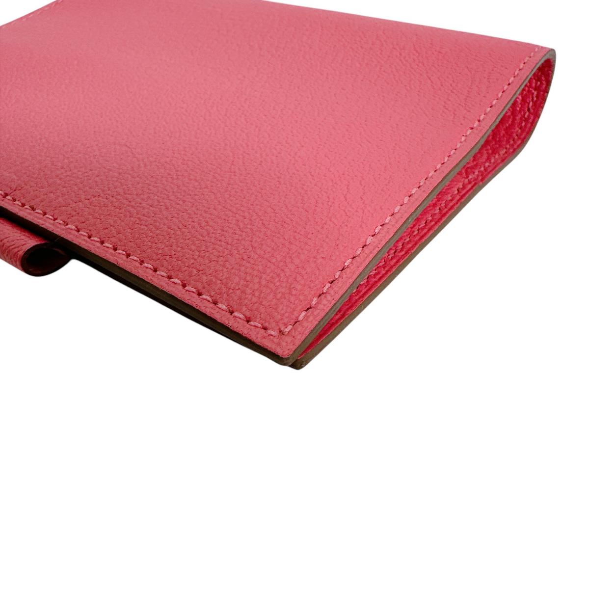 エルメス HERMES 手帳カバー
 システム手帳 薄型 ミニアジェンダ レザー ピンク 【SS】
 【中古】