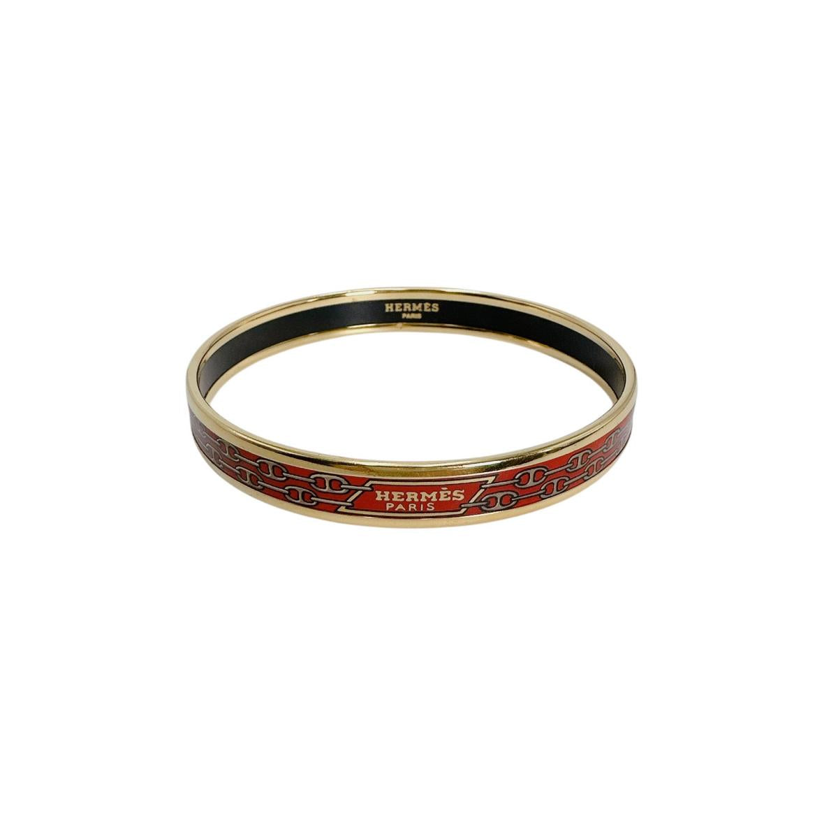 エルメス HERMES バングル
 ブレスレット ROUGE エマイユPM ゴールド 【SS】
 【中古】