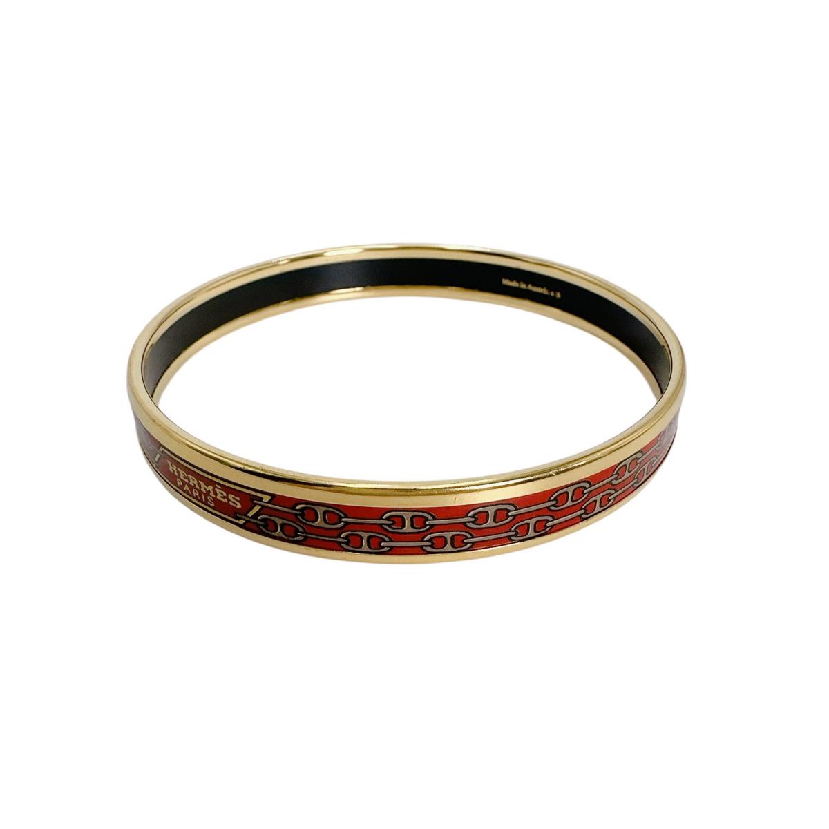エルメス HERMES バングル
 ブレスレット ROUGE エマイユPM ゴールド 【SS】
 【中古】
