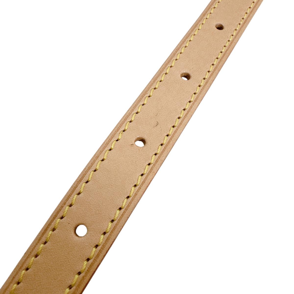 ルイヴィトン LOUIS VUITTON ショルダーストラップ
 ショルダーストラップ ヌメ革 2本 ヌメ革 ベージュ LV
 【SS】
 【中古】