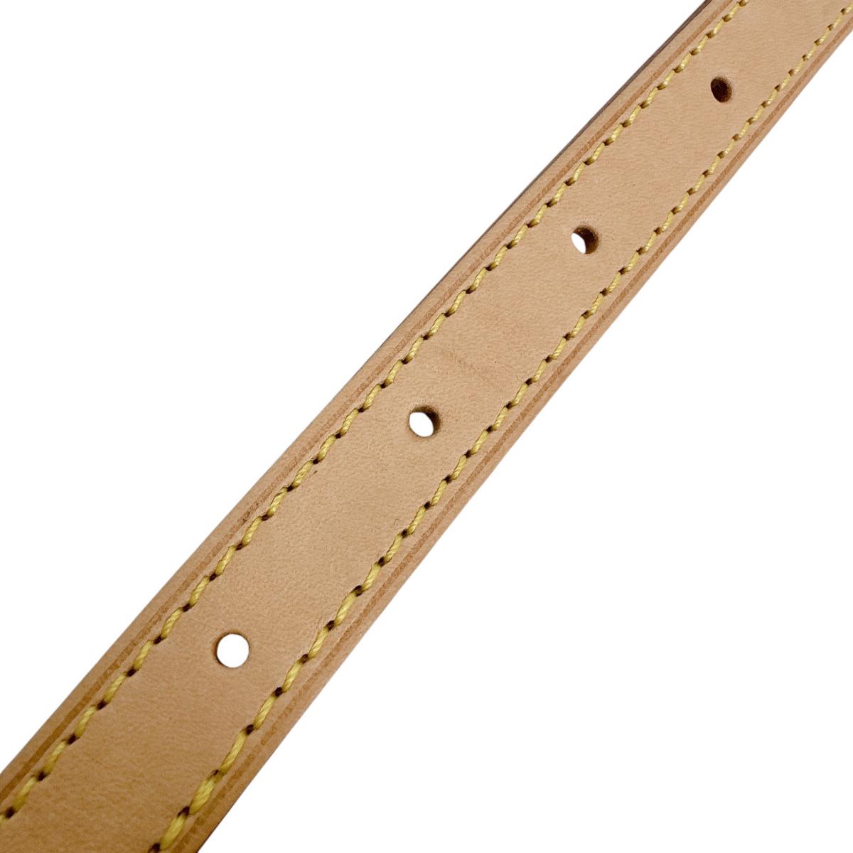 ルイヴィトン LOUIS VUITTON ショルダーストラップ
 ショルダーストラップ ヌメ革 2本 ヌメ革 ベージュ LV
 【SS】
 【中古】