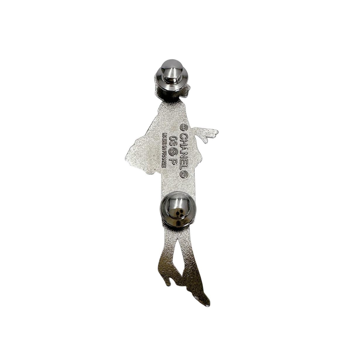 シャネル CHANEL ブローチ
 ブローチプレート ピン式 ペンダント メタル A22114 シルバー 【SS】
 【中古】