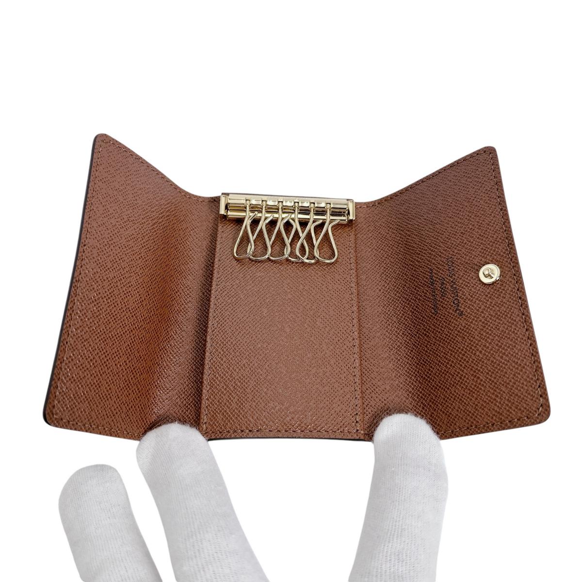 ルイヴィトン LOUIS VUITTON キーケース
 6本用キーケース モノグラム ミュルティクレ6 モノグラムキャンバス M62630 ブラウン LV
 【中古】
