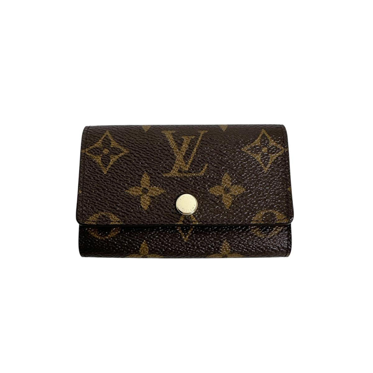 ルイヴィトン LOUIS VUITTON キーケース
 6本用キーケース モノグラム ミュルティクレ6 モノグラムキャンバス M62630 ブラウン LV
 【中古】