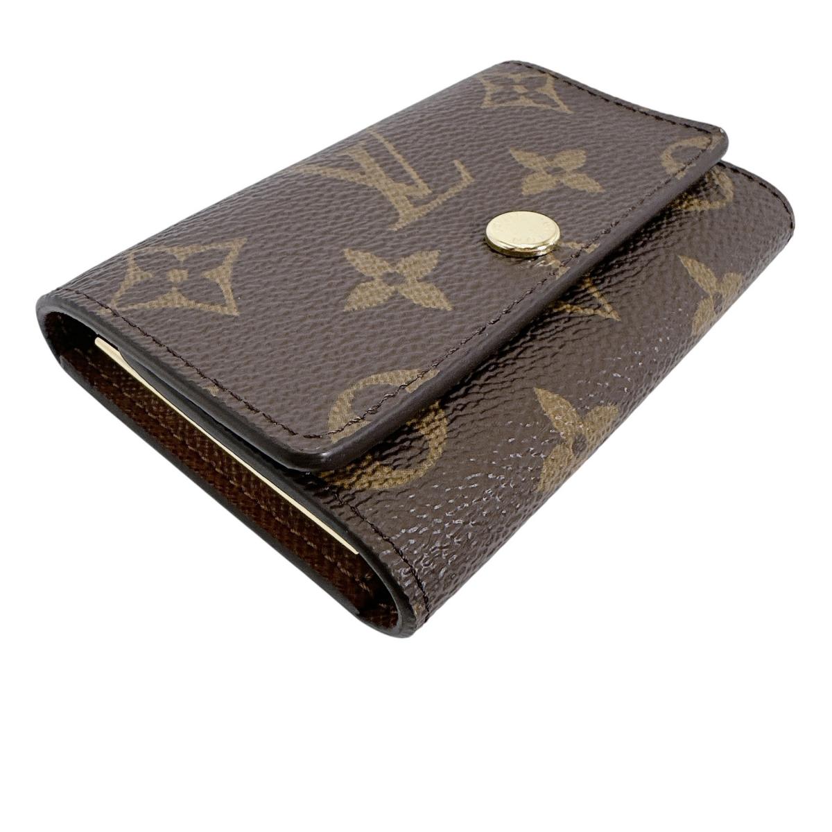 ルイヴィトン LOUIS VUITTON キーケース
 6本用キーケース モノグラム ミュルティクレ6 モノグラムキャンバス M62630 ブラウン LV
 【中古】