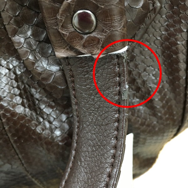 Python handbag
 Handbag, defective, Python, LB-2030, nicotine [SS]
 【second hand】 