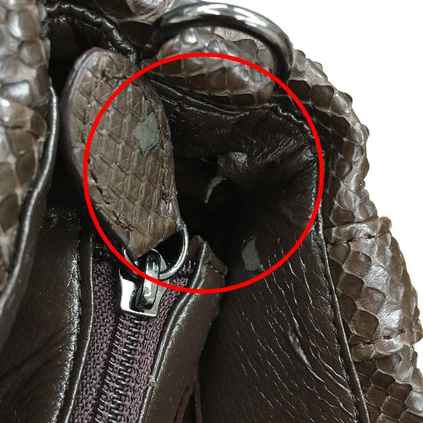 Python handbag
 Handbag, defective, Python, LB-2030, nicotine [SS]
 【second hand】 