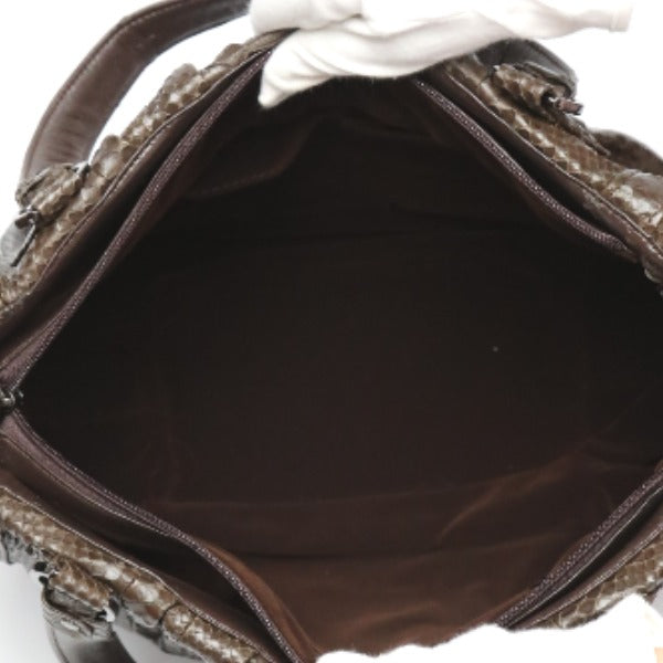 Python handbag
 Handbag, defective, Python, LB-2030, nicotine [SS]
 【second hand】 