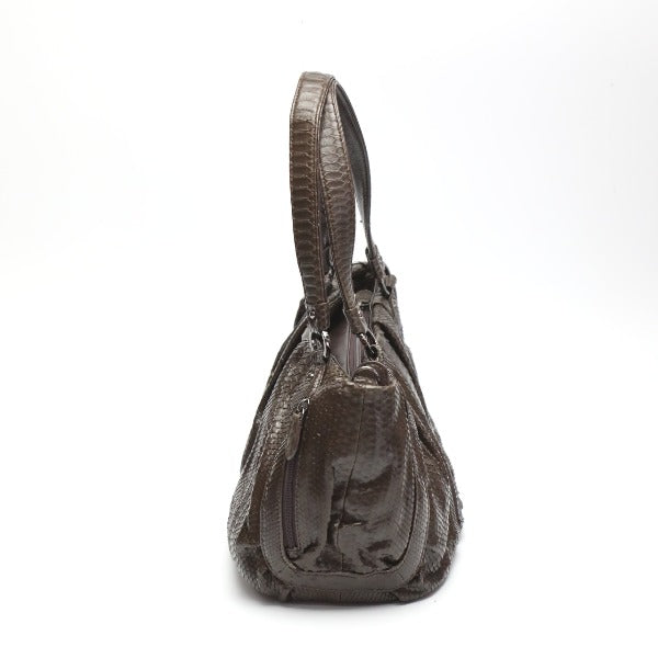 Python handbag
 Handbag, defective, Python, LB-2030, nicotine [SS]
 【second hand】 