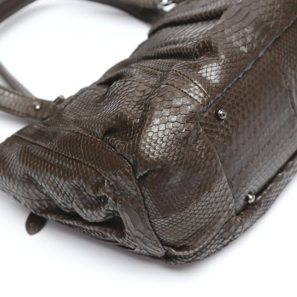 Python handbag
 Handbag, defective, Python, LB-2030, nicotine [SS]
 【second hand】 