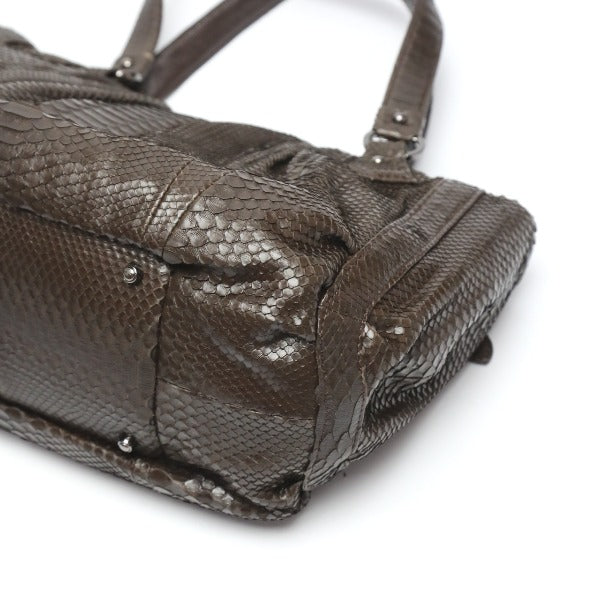 Python handbag
 Handbag, defective, Python, LB-2030, nicotine [SS]
 【second hand】 