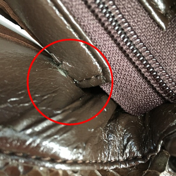 Python handbag
 Handbag, defective, Python, LB-2030, nicotine [SS]
 【second hand】 