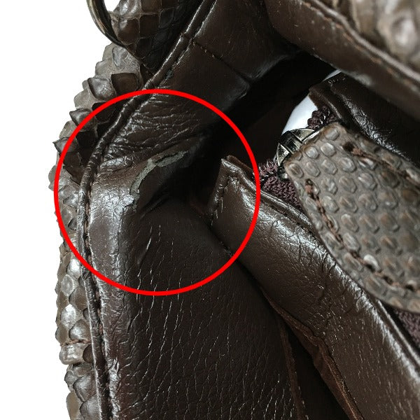 Python handbag
 Handbag, defective, Python, LB-2030, nicotine [SS]
 【second hand】 