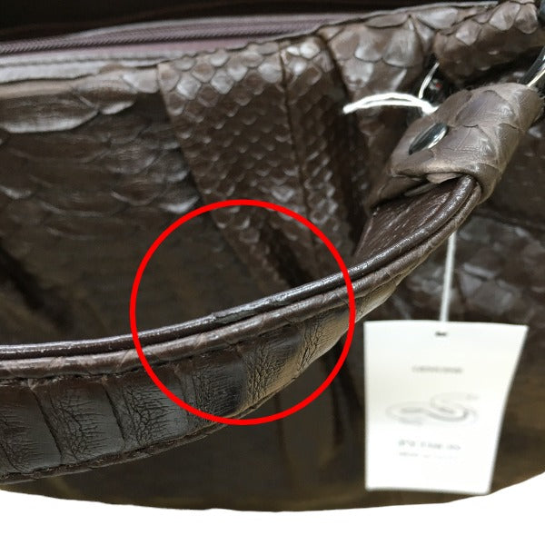 Python handbag
 Handbag, defective, Python, LB-2030, nicotine [SS]
 【second hand】 