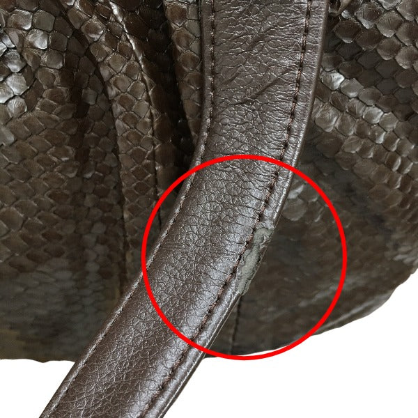 Python handbag
 Handbag, defective, Python, LB-2030, nicotine [SS]
 【second hand】 