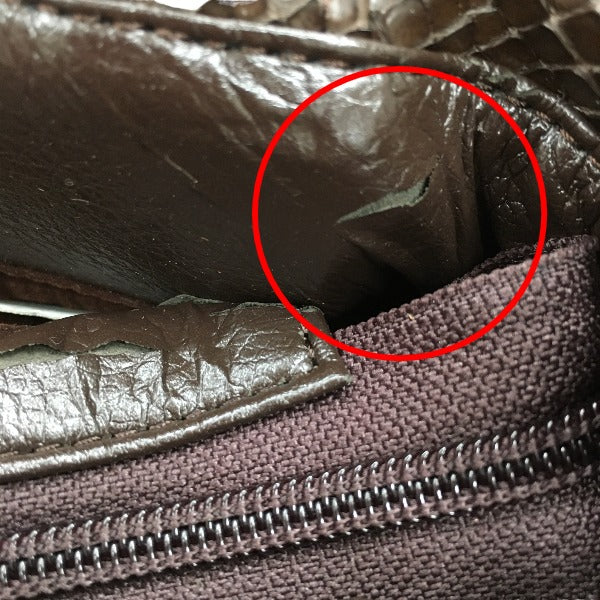 Python handbag
 Handbag, defective, Python, LB-2030, nicotine [SS]
 【second hand】 