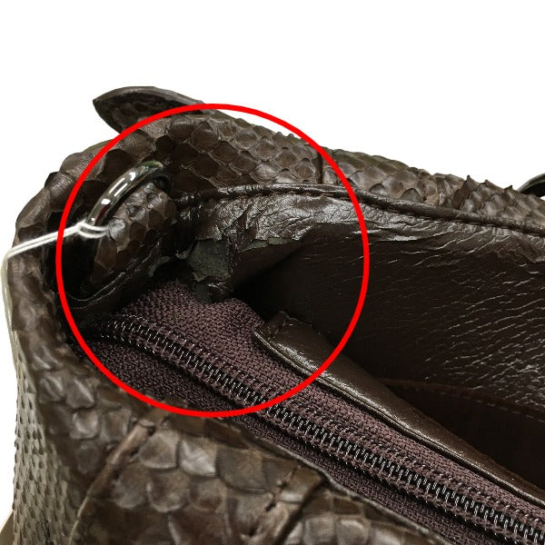 Python handbag
 Handbag, defective, Python, LB-2030, nicotine [SS]
 【second hand】 