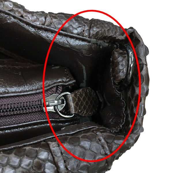 Python handbag
 Handbag, defective, Python, LB-2030, nicotine [SS]
 【second hand】 