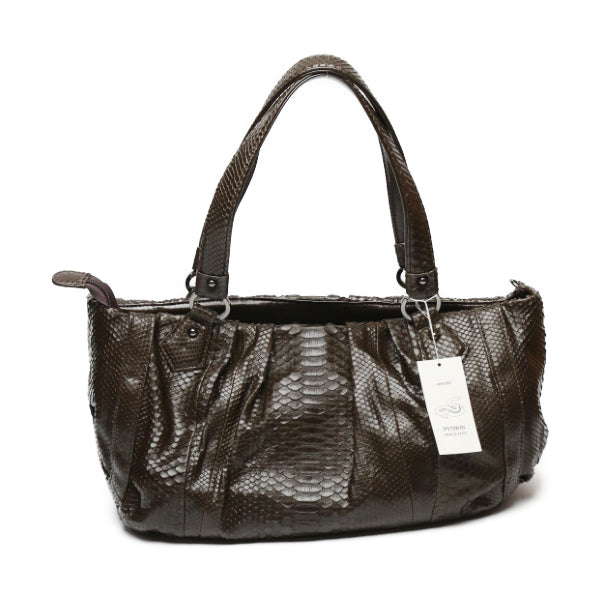 Python handbag
 Handbag, defective, Python, LB-2030, nicotine [SS]
 【second hand】 