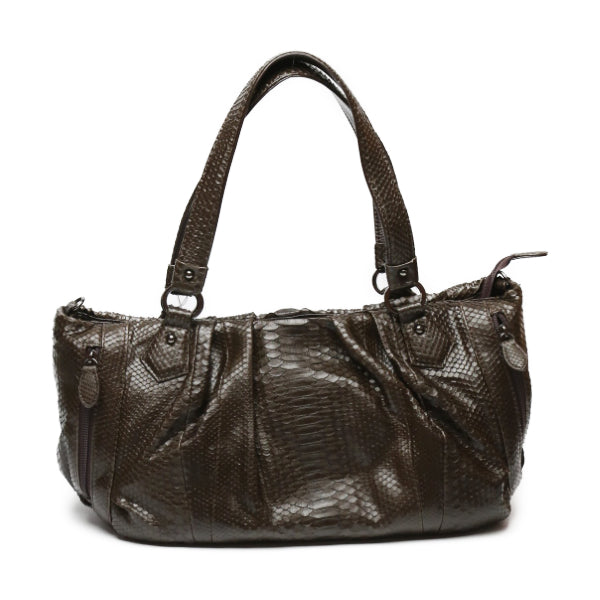 Python handbag
 Handbag, defective, Python, LB-2030, nicotine [SS]
 【second hand】 