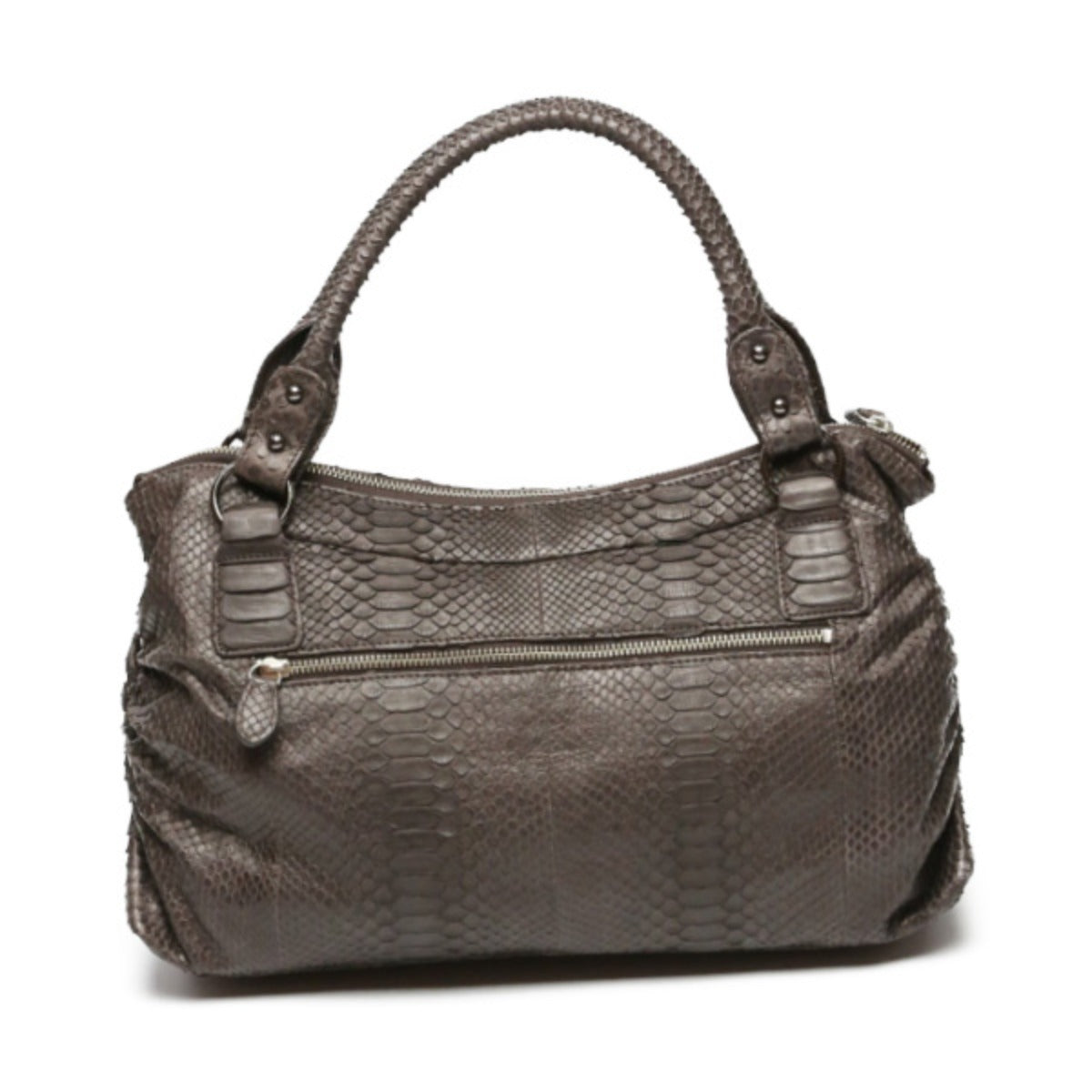 Handbags
 Damaged Python Handbag Python LB-2025 Nicotine Dark Brown [SS]
 【second hand】 