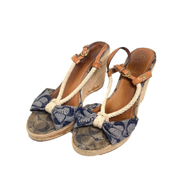 COACH Sandals
 
Wedge sole with ankle strap Denim Denim [SS]
 【second hand】 